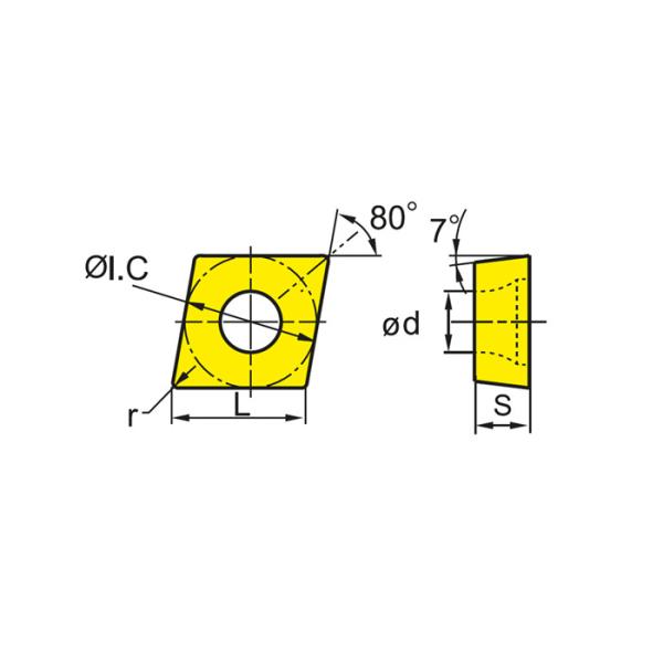 Quality ZCCCT Carbide Turning Inserts CCGX09T304-LH YD101Tungsten Carbide Inserts for sale