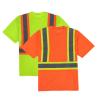 Buy cheap Ansi Class 3 Polo Shirt Work Hi Vis Lime Green Reflective T Shirts Men'S from wholesalers