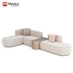 Nordic Minimalism Sofa Set for Office/Bedroom Innovative Arc Fabric for