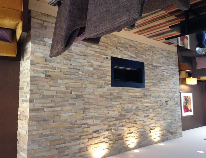 Rectangle Nature Cultured Stone Panel Wall Stone Veneer / Ledge Stone Veneer