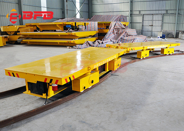 Steel Factory Handler Electric Rail Transfer Car , DC Motor Material Handling Equipment CE / ISO Certificate