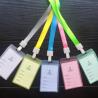 Buy cheap PVC 86x54mm Retractable ID Badge Holder With Lanyard from wholesalers