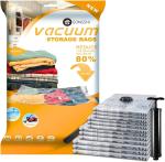 12 PACK VACUUM STORAGE BAGS (3 X JUMBO, 3 X LARGE, 3 X MEDIUM, 3 X SMALL), SPACE