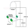 Buy cheap Gooseneck Lab Fittings Three Way Automatic Laboratory Water Faucet Sink Assay from wholesalers