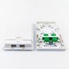 Buy cheap 132*83*25 ABS PC 2 Cores LC APC Fiber Optic Faceplate Socket Panel for Optic Equipment from wholesalers
