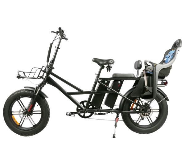 Buy cheap 500W Electric Cargo Bicycle Dual 13Ah Lithium Battery 20 Inch Electric Cargo Fat Bike from wholesalers