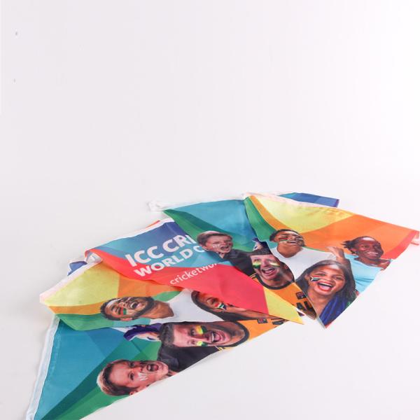 Buy cheap Outdoor Standard Advertising Pennants 100d Polyester Material from wholesalers
