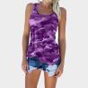 Buy cheap XS XXXXL Sleeveless Cotton T Shirts Beach Gym O Neck Camouflage Ladies Stylish Tops from wholesalers