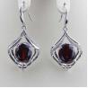 Buy cheap Fashion 925 Silver Oval Purple Amethyst Cubic Zircon Dangle Earrings (PSJ04872) from wholesalers