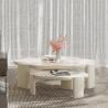 Buy cheap Marble Countertop Round Rock Coffee Table Customize Color from wholesalers