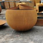 Gardening In Raised Beds Customized Round Corten Steel Planter Boxes Growing