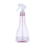 250ml Plastic Transparent Pink Clear Cylindrical Bottle With White Spray For