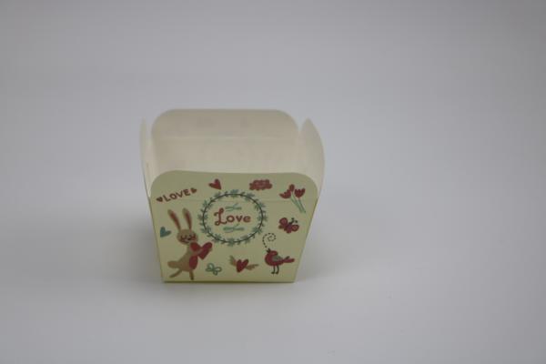 Factory Price Metallic Gold Foil Flamingo Pattern Paper Baking Containers Baking