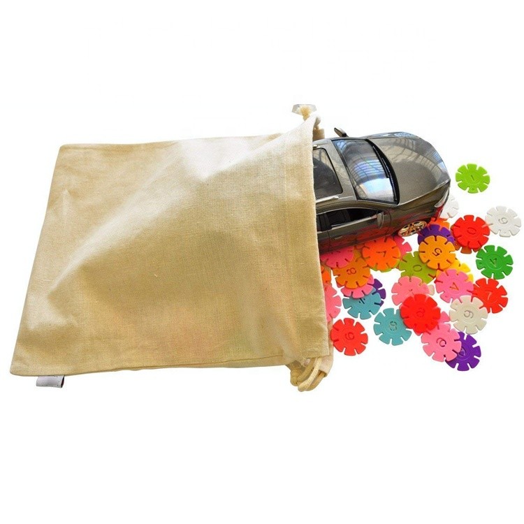 Household 100% Cotton Muslin Drawstring Storage Bags