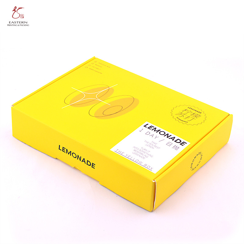 Light yellow Eastern Custom Cardboard Shipping Boxes For Contact Lenses