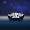 Buy cheap 925 Sterling silver cz Ring Promise Engagement Wedding Rings for women Gemstones Wedding Ring for Party from wholesalers