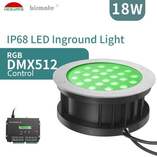 Buy cheap high voltage 18W IP68 Structure led waterproof lights RGB led LED Ground Lights from wholesalers