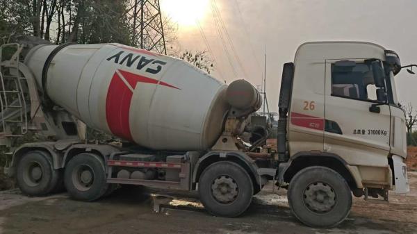 Buy cheap 2020 Sany self-made chassis 12 cubic mixer truck (National V emission) from wholesalers