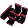 Buy cheap OEM Red Paper Jewelry Box Set Velvet Lining Custom Jewelry Packaging Case from wholesalers