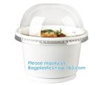 PLA Eco-Friendly Dry Fruit Salad Container Bowl/Tray,90mm yellow disposable CPLA