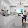 Buy cheap Classical Shallow Handleless Kitchen Cabinets With Quartz Countertop from wholesalers