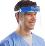 Full Head Mounted Safety Visor Face Shield Customized Logo 230*300*0.2mm