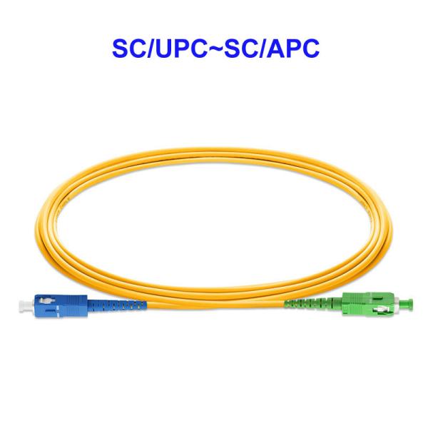 Buy cheap 1310nm SC/UPC~SC/APC Fiber Patch Cables Single Mode OS2 LSZH 1 Core from wholesalers