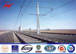 12sides 8M 2.5KN Steel Utility Pole for transmission power line with top steel