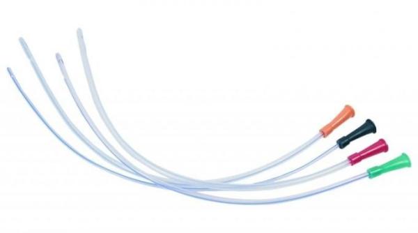 CE ISO Medical Disposable Silicone Coated Catheter Nelaton Catheter With Normal