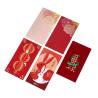 Buy cheap Matte Chinese Year Custom Red Packet Greeting Cards And Envelopes Embossing from wholesalers