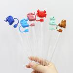 Full Silicone Straw Cover In 3D Design For Stanley Cup Tumblers 6-12mm Straw /