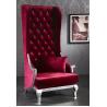 Buy cheap High Back King And Queen Throne Chairs Velvet Solid Wood 880x900x1890mm from wholesalers