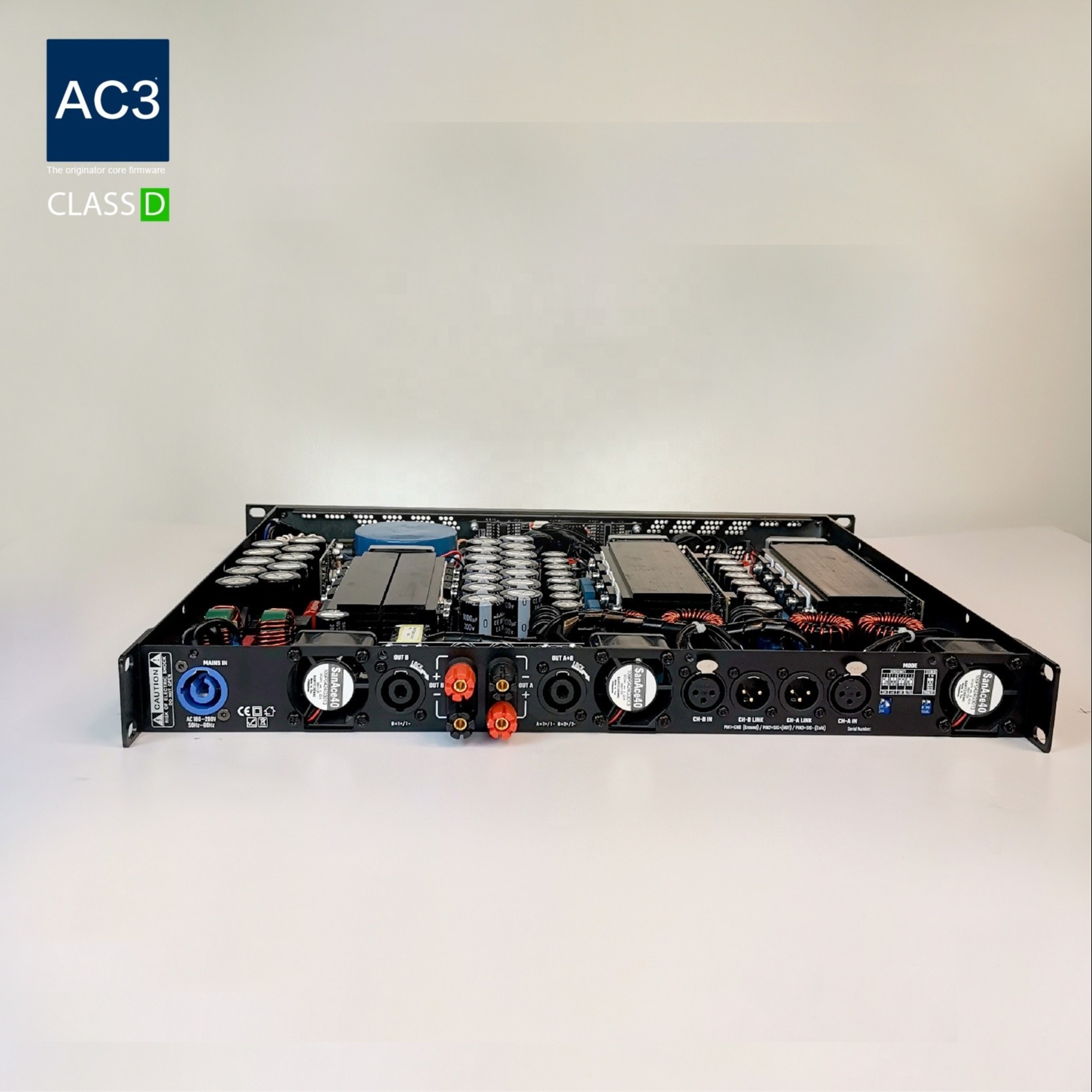 Banquet Hall 1U Two Channels 2000w Digital Power Amplifiers