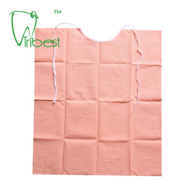 Buy cheap Disposable Dental Protective Wear , Waterproof Dental Patient Bibs With Tie from wholesalers