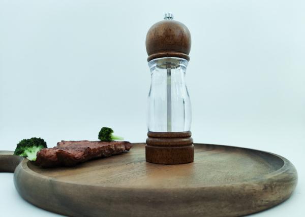 Buy cheap Acrylic And Wood Salt Pepper Mill Grinder Condiment Salt And Pepper Grinder Set from wholesalers
