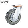 Buy cheap 4inch 5inch 6inch 8inch 350kg Heavy Duty Grey Rubber Free Castor Wheel Thickness 50mm from wholesalers