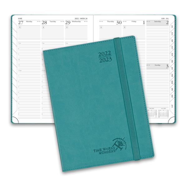 Buy cheap Weekly Planner Medium Donau Blue With Annual Monthly Overview For Professionals And Students from wholesalers