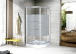 Tempered Glass Sliding Bathroom Shower Enclosure Arc Shape Aluminum Framed