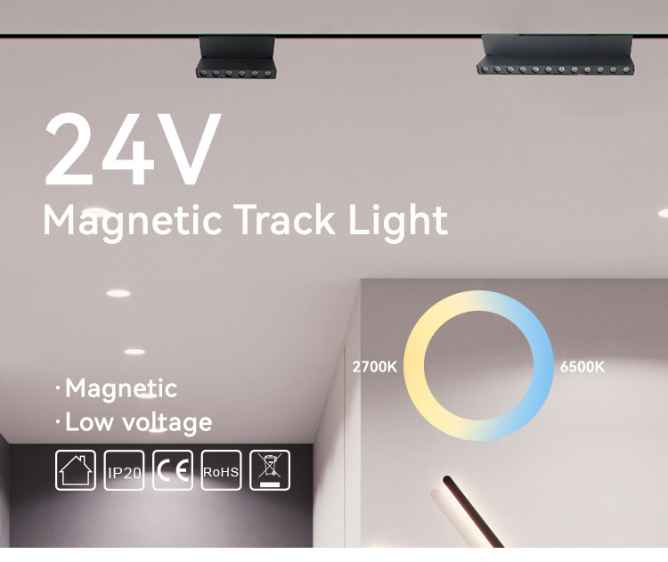 Rotatable Angle Led Magnetic Track Light 6W UGR 10 Modern Magnetic Track Lighting