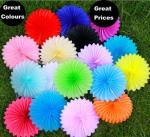 Paper folding fan wedding party decoration background paper fan flower color by