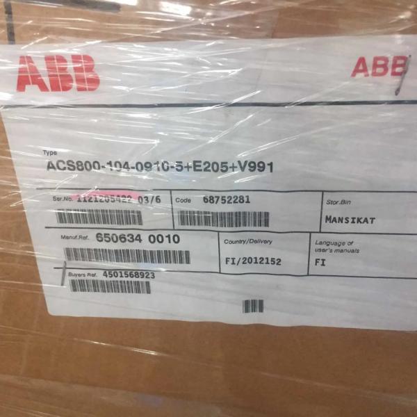Buy cheap ABB ACS800-04M-0610-7 3 phase 560 kW Frequency Converter 205 kg Current Product from wholesalers
