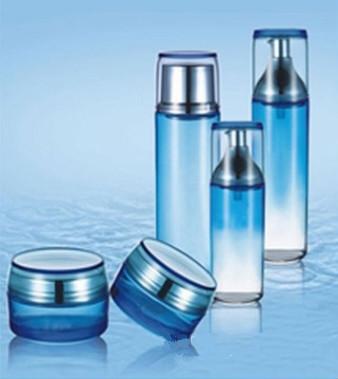 Buy cheap Preferred cream lotion glass bottle cylindrical cream lotion set bottle cosmetic glass bottle from wholesalers