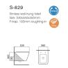 Buy cheap Modern Design Wall Mounted WC Toilet Bowl White Hanging Ceramic Washroom Hotel Single Bathroom Closet from wholesalers