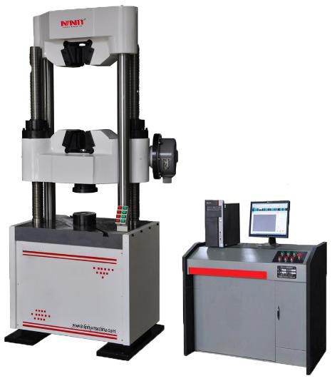 Computerized Hydraulic Universal Testing Machine Worm Gear Drive 600 KN Capacity