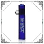 3 Inches Thick Smoking Glass Tube Chillum Mini Pipes with GRAV LOGO