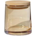 Glass Candle Jar Empty Cup Candle Holder With Wooden Lid Votive Container