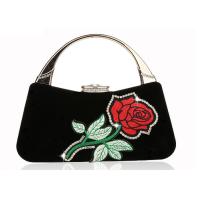 Buy cheap Women ' S Velvet Embroidered Evening Bag Rhinestone Adorned For Wedding Party product