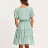 Buy cheap Elegant Casual Floral Printed Mini Dress With Front Short Sleeve from wholesalers