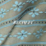 Anti Mold Flower Printing Green Athletic Wear Fabric 77% Repreve Nylon