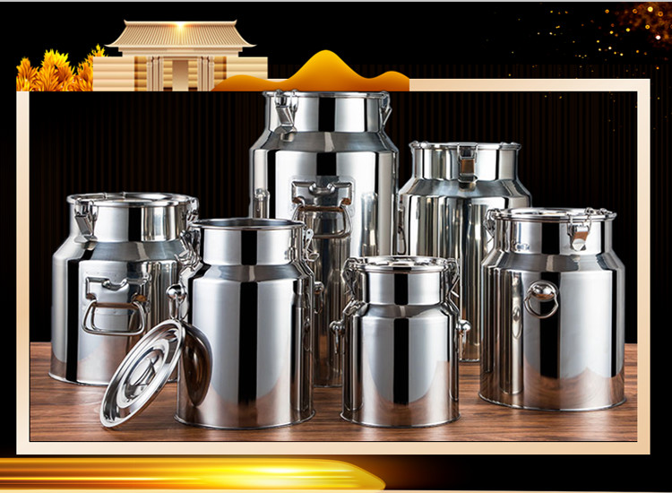 8 Litres Oil container equipment No magnetic 201 Stainless Steel milk can